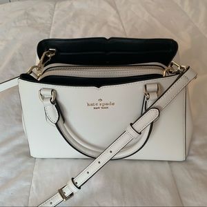 White Kate Spade Triple Compartment Purse